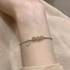 Jade Jade Hetian plata rota hebilla de seguridad pulsera de la suerte pulsera de diseño nicho de lujo ligero para mujer nuevo producto chino