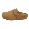 Sandalias cerradas tipo Birkenstock de suela gruesa y que aumentan la altura para mujer, nueva colección otoño 2026, sandalias slip-on y zapatos planos