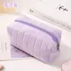 Bolsa de maquillaje de terciopelo transfronteriza para aliviar la presión, bolsa de aseo de gran capacidad, sensación de alta gama, bolsa de almacenamiento grande para niñas