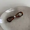 Pinza para el pelo de ácido acético estilo coreano con lazo para mujer, elegante, versátil, para el día a día, pinza para flequillo de una palabra, pinza de boca, pinza para el pelo, accesorios para el cabello, estilo nuevo