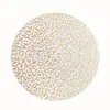 Fabricante Posavasos Engrosado 10CM Resistente a Altas Temperaturas Blanco Creativo Redondo PU Simple Almohadilla Aislante Térmico Posavasos de Cuero Logo Nuevo