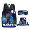 Mochila Escolar Roblox para Estudiante Transfronterizo Mochila para Estudiante de Primaria Mochila de Moda Juego de Tres Piezas Venta al por Mayor