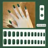 Puntas de Uñas Falsas Desmontables de Color Sólido Cortas Personalizadas Portátiles Parches de Uñas Falsas Terminados al por Mayor Ultra Delgadas