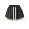 Ropa de Mujer al por Mayor Transfronteriza Estilo Europeo y Americano Verano Nueva Moda Encaje Adornado Cordón Adelgazantes Shorts Casuales