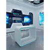 Soporte de Exhibición de Producto Modelo Estilo Tecnología Alienígena Mesa de Exhibición Sala de Exposiciones Creativo Luminoso Multicapa Redondo Gabinete de Isla Central Soporte de Exhibición
