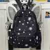Mochila nueva de estilo bosque, alta apariencia, fresca, dulce y linda con estrellas, para estudiantes de secundaria y preparatoria, bolsa ligera y simple de doble hombro