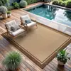 Alfombrilla de Piso de Terciopelo de Cristal Estilo Nórdico Amazon Manta de Camping Resistente al Desgaste para Exteriores Fácil de Cuidar Manta para Sala de Estar Balcón Sofá Mesa de Café