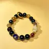 Pulseira de porcelana com cinzas de incenso para atrair amor e boa sorte, pulseira de cerâmica com folha de ouro e vidro, produto cultural e criativo para templos e áreas cênicas, atacado para bancas