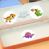 Pegatinas de Dinosaurio Enrollables de Ánimo para Niños Pegatinas de Recompensa para Jardín de Infancia Patrón de Animales de Dibujos Animados Etiquetas Decorativas Transfronterizo