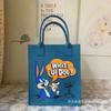 Nuevo bolso de estudiante, bolso de dibujos animados para niños, bolso de fieltro de gran capacidad, abierto, de moda, bolso de compras