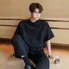Camiseta Falsa de Dos Piezas con Diseño Metálico de Nicho de Verano para Hombres y Mujeres, Manga Corta con Tachuelas Estilo Fresco de Gama Alta con Escote Pequeño