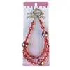 Cordón de Teléfono de Cadena Doble con Cristales y Cuentas Doradas con Efecto Cielo Estrellado Degradado, Cadena para Muñeca Antiperdida, Llavero y Accesorio para Bolso