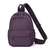 2026 Nova Moda Versátil Mochila Feminina Casual Simples Dupla Alça Mochila Tecido de Nylon Repelente à Água Bolsa