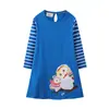 Remate de Otoño 2026 Vestidos para Niñas con Estampados Lindos, Vestidos de Manga Larga para Niñas, Suministro Transfronterizo