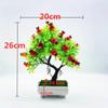 Plantas Simuladas, Frutas Simuladas, Macetas de Flores Artificiales, Bonsái de Granada y Árbol del Dinero en Maceta, Adornos de Decoración para el Hogar, Flores y Frutas Artificiales en Maceta