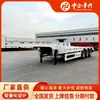 Fábrica de Remolques Shandong Luxing Exportación Transfronteriza de Semirremolques de Plataforma Baja para Transporte de Excavadoras y Semirremolques de Placa para Máquina de Gancho