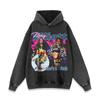 Suéter con capucha desgastado y estampado de rapero europeo y americano para hombre y mujer, marca de moda urbana frita de hip hop, abrigo transfronterizo
