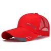 Gorra de Béisbol Transpirable de Malla con Visera Amplia Extendida para el Verano para Hombres, Gorra Estampada de Tejido de Seda, Malla Parcial de Visera Grande, Gorra de Bajo Precio