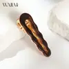 Novo Prendedor de Cabelo Wjia de Acetato com Padrão Floral, Presilha Bico de Pato, Presilha Lateral para Mulheres, Presilha para Franja em Formato de Gota, Presilha Lateral de Cabelo, Acessório de Cabelo