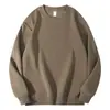 Nueva sudadera versátil de algodón chino de peso pesado de 300 gramos para otoño, cuello redondo, 12 colores, estilo hombros caídos, top versátil de manga larga, en stock