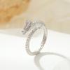 Anillo de cola de dragón de plata S925 con diseño de árbol de Banyan, Reiki, año de vida auspicioso avanzado, anillo de dragón y fénix, anillo de pareja, nuevo