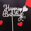 Feliz aniversário felizaniversário bolo assar decoração plug-in decoração de aniversário cartão brilhante cartão