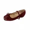 2026 Estilo Coreano Nueva Moda Retro Temperamento Correa Única Zapatos Mary Jane Planos para Mujer