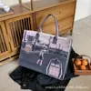 Nova Bolsa Feminina 2024, Bolsa de Feltro, Bolsa Tote de Presente, Bolsa Versátil, Bolsa de Compras Estampada, Bolsa de Armazenamento, Grande Capacidade