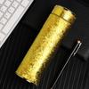 Copo Térmico de Camada Dupla Sem Costura de Titânio Puro, Copo de Água Portátil de Grande Capacidade para Mulheres, Copo de Titânio Empresarial com Separação de Chá e Água para Homens, Portátil