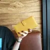 Cartera de Mujer Bolso de Mano Largo para Mujer Estilo Nuevo Piel Genuina Tendencia Simple Multifuncional Bifold Cartera de Mano para Mujer