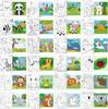 Tablero de Pintura al Óleo Impreso para Niños DIY Transfronterizo 13*18 Tablero de Dibujo de Tela de Algodón para Colorear Pintura Graffiti Tablero de Pintura al Óleo para Estudiantes Venta al por Mayor