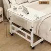 Mesita de noche, altura ajustable, adecuada para uso en dormitorio, escritorio simple para el hogar, escritorio de estudio para dormitorio estudiantil, escritorio especial para computadora para personas perezosas