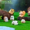 Nuevo producto transfronterizo: Figuritas de búho y ardilla en miniatura para crear paisajes de jardín, adornos decorativos DIY, accesorios colgantes y piezas decorativas pequeñas