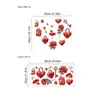 Pegatinas de Pared de Corazón Rojo y Rosa para el Día de San Valentín Transfronterizo para Dormitorio, Sala de Estar, Pared de Fondo de Entrada, Autoadhesivas y Extraíbles de PVC
