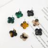 Ácido acético moda moda generosos pendientes de flor de ciruelo tocado diy parche hecho a mano material de accesorios acrílicos venta al por mayor