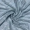 Tecido de malha com lantejoulas, cor sólida, denso, de largura total, várias cores disponíveis, vestidos de palco, roupas de noite, tecido com bordado de contas
