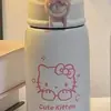 Taza Térmica Grande de Dibujos Animados Hello Kitty Perro Pacha Taza de Estudiante con Popote de Acero Inoxidable Taza Térmica Portátil