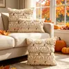Funda de Cojín Bordada de Calabaza de Halloween de Cosecha de Otoño para Sala de Estar del Hogar, Funda de Cojín Sencilla, Funda de Almohada de Calabaza