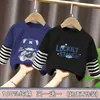 Camiseta interior básica de algodón puro para niños, camiseta de manga larga para primavera y otoño para niños, corte holgado, nueva colección primavera 2026 para niños, top falso de dos piezas