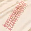 Unhas Usáveis Estilo Novo 2026, Formato Amêndoa Curto com Glitter Fino, Unhas Olho de Gato, Sensação de Luxo, Efeito Iluminador, Estilo Francês, Pontas de Unha Tamanho Completo, 30 Peças Atacado