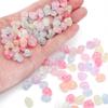 Cuentas acrílicas de palomitas de maíz con forma de corazón grueso de AliExpress, cuentas agrietadas, accesorios para pulseras y pendientes hechos a mano.