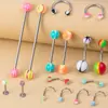 Traje transfronterizo combinación varilla de acero varilla blanda 16 Piezas clavo de nariz clavo de labio anillo de cartílago de oreja anillo de ombligo combinación joyería al por mayor
