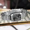 2025 comércio exterior novo luxo pulseira de aço relógio feminino estudantes moda simples quadrado relógio de quartzo atacado