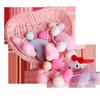 Cortina de Puerta de Cinta Mágica Estrella de Cinco Puntas Rosa Cortina de Doble Cara Cortina Divisoria de Dormitorio Cortina de Baño Cocina Estilo Ins para el Hogar