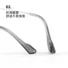 Armazón de Gafas Poligonal para Rostros Cuadrados y Redondos, Rostro Pequeño 5304 Gafas Lisas para Mujer, Tendencia de Armazón de Gafas Retro de Metal de Gama Alta
