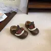 Zapatos de Princesa con Lazo de Dibujos Animados Elegantes y Lindos para Niñas, Nuevos Zapatos para Caminar para Niños de Primavera y Otoño, Zapatos de Cuero para Niños Pequeños, Nuevo Modelo 26