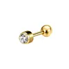 Brincos de Aço Inoxidável Transfronteiriços Bola Redonda Série Ouro Garra de Fantasma Simples Básicos Pregos de Lóbulo da Orelha Piercing de Moda Joias