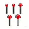 Juego de 8 piezas de cortadores de encaje de fondo redondo, fresas de acero de tungsteno de cabeza redonda, fresas de relieve semirredondas, fresas de fresado para carpintería de máquina de grabado por computadora de cabeza esférica