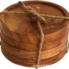 Posavasos de Madera Transfronterizos Soportes de Madera Simples para Escritorio Almohadillas Aislantes para Escritorio Almohadillas Anti-quemaduras para Vasos de Vidrio Madera de Acacia Redondos