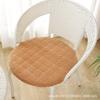 Cojín redondo de pana grueso, extraíble y lavable, cojín para silla de ratán, cojín redondo para taburete, cojín para silla, color sólido, antideslizante, entrega de fábrica